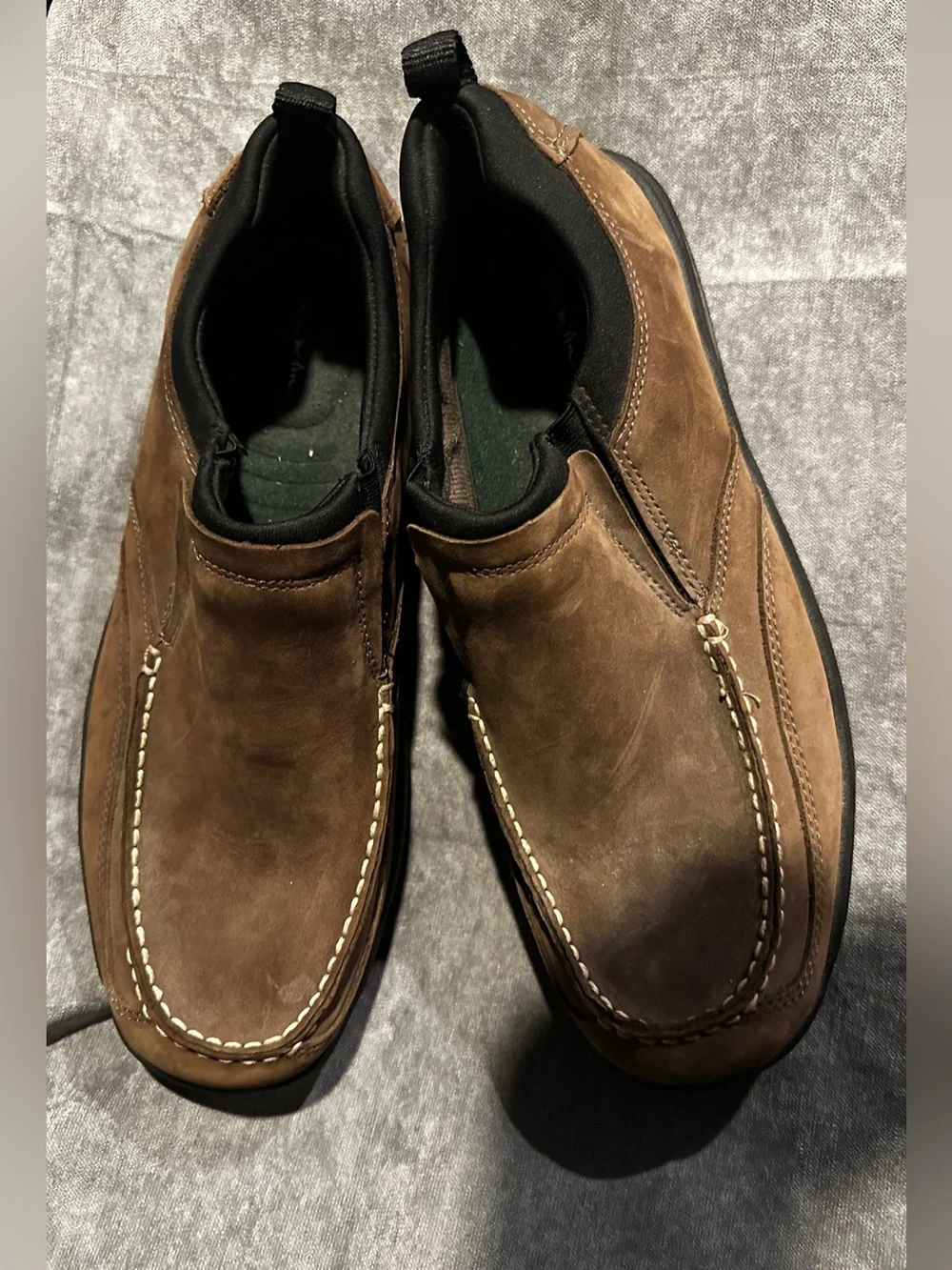Men's Slip-On Casual Leather Shoes - Brown*Thom McAn*Size 13*Vintage*New